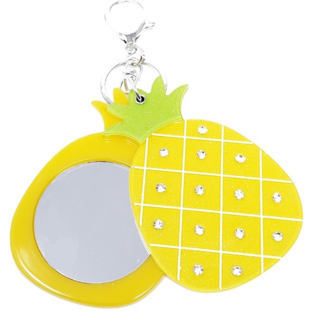 Keychain/purse accessory/mirror Pineapple - Picture 2 of 3